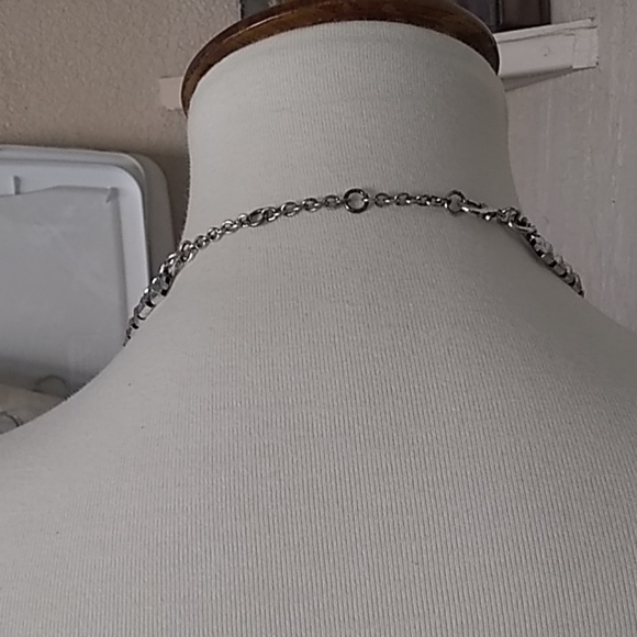 Silver Chunky Necklace Western Boho - Picture 3 of 3